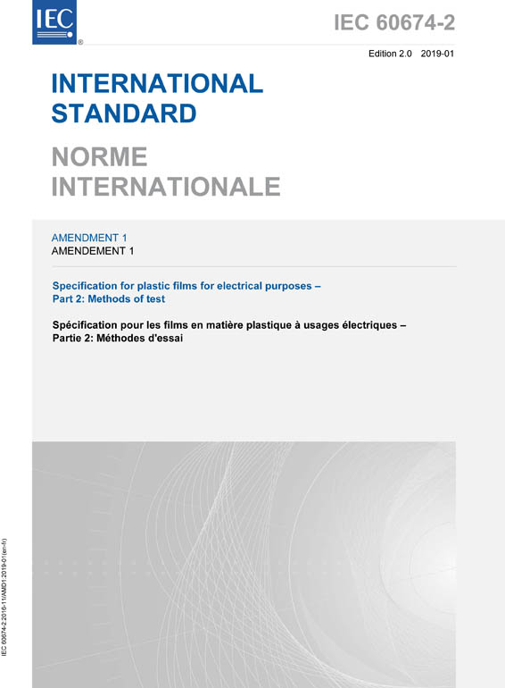 Cover IEC 60674-2:2016/AMD1:2019